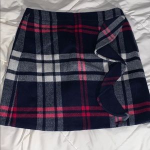 Plaid J. Crew skirt
